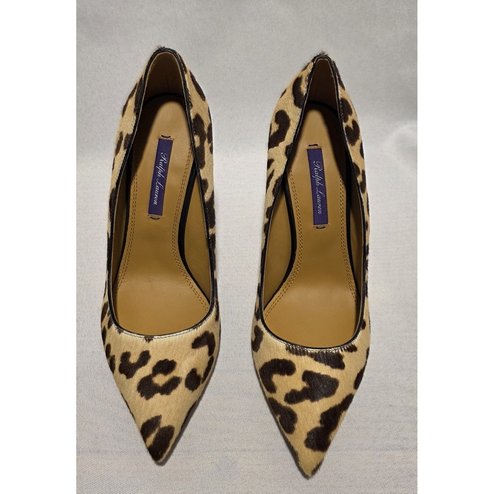 Ralph Lauren Purple Label 800922523001 Women's Leopard Print Heels. NWB.Size 6.5